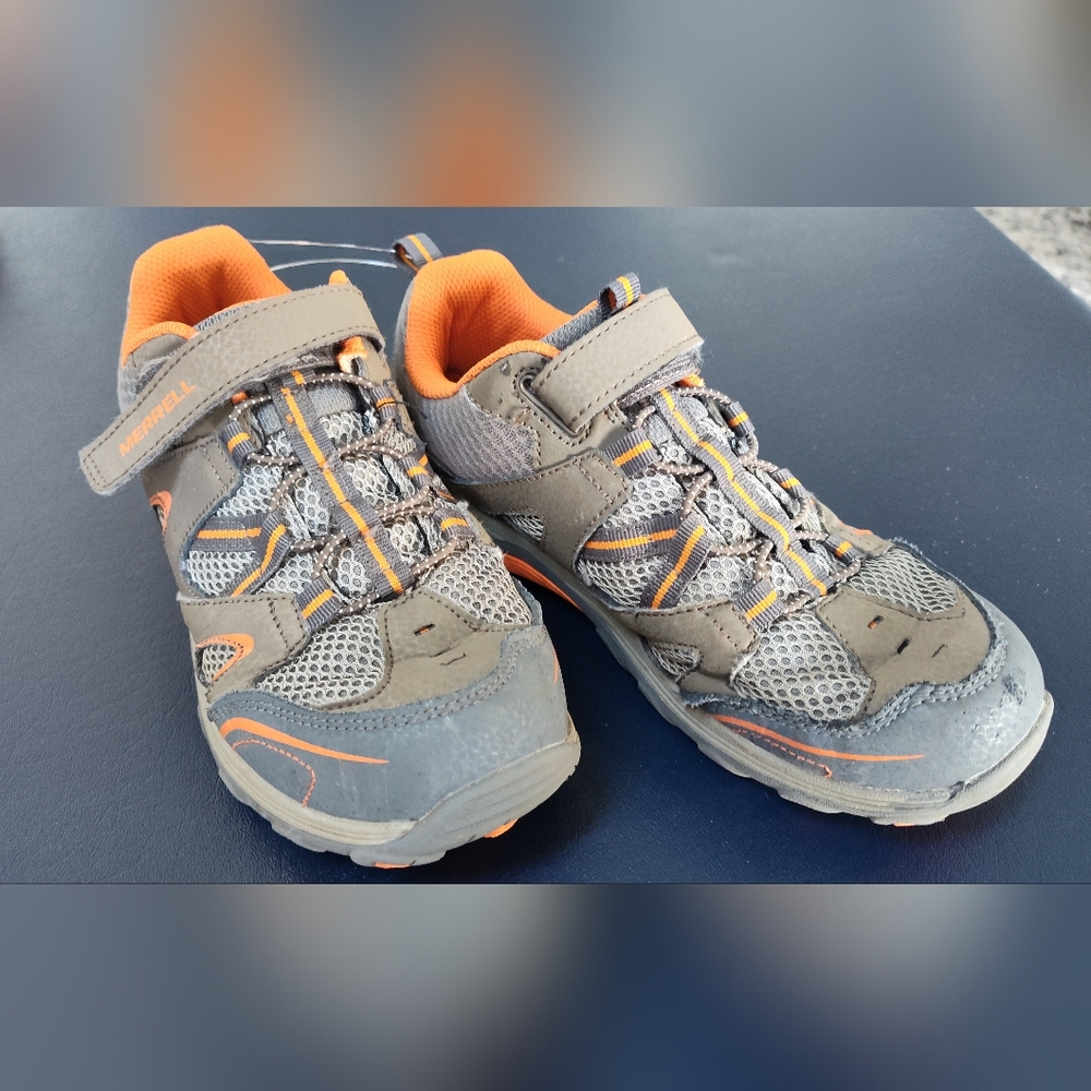 Merrell Kids' Gray and Orange Hiking Shoes